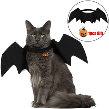 Load image into Gallery viewer, LookAtMeow //  Cat Bat Wings Collar