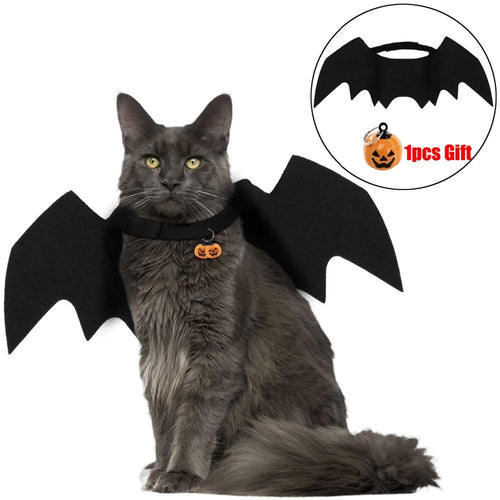 LookAtMeow //  Cat Bat Wings Collar