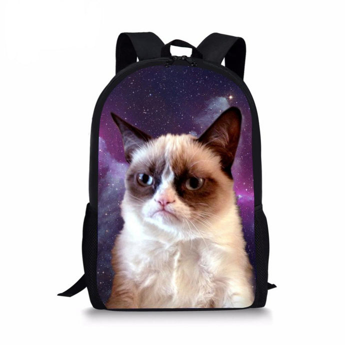 // LookAtMeow // 3D Cartoon Angry Cat Backpack
