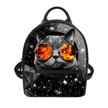 Load image into Gallery viewer, LookAtMeow // Cat Backpack  PU Leather Galass Cat