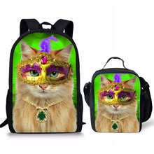 Load image into Gallery viewer, LookAtMeow // Black Cat Printing Backpack -2-