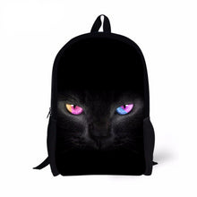 Load image into Gallery viewer, // LookAtMeow // Black Cat Printing Backpack