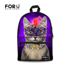 Load image into Gallery viewer, LookAtMeow // 3D Cat Flower Printing Backpack