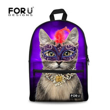 Load image into Gallery viewer, LookAtMeow // 3D Cat Flower Printing Backpack