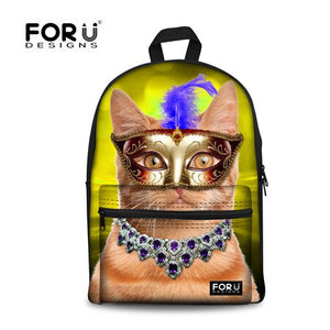 LookAtMeow // 3D Cat Flower Printing Backpack