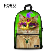 Load image into Gallery viewer, LookAtMeow // 3D Cat Flower Printing Backpack