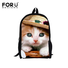 Load image into Gallery viewer, // LookAtMeow // 3D Cartoon White Cat Backpack